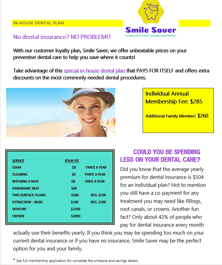 Smile Saver Flyer